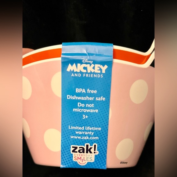 Zak! Set Mickey and Minnie Mouse Bowls Snacks Disneyana Walt Disney New Tag Gift - Picture 5 of 14
